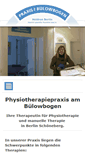 Mobile Screenshot of physiotherapiepraxis-berlin.de